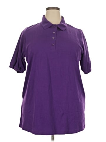 Woman Within Short Sleeve Blouse (view 1)