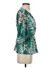 Bombom Tropical Green 3/4 Sleeve Blouse Size S - photo 4