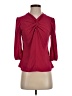CeCe Burgundy 3/4 Sleeve Blouse Size S - photo 1
