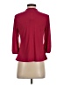 CeCe Burgundy 3/4 Sleeve Blouse Size S - photo 2