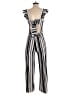 Unbranded Stripes Silver Jumpsuit Size S - photo 2
