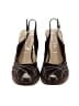 Prada 100% Suede Graphic Brown Suede Platform Peep Toe Slingback Sandals  Size EU 36 1/2 - photo 2