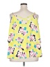 Torrid 100% Polyester Yellow Sleeveless Blouse Size 3X Plus (3) - photo 2