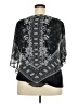 Apt. 9 100% Polyester Black Short Sleeve Blouse Size XXL - photo 2