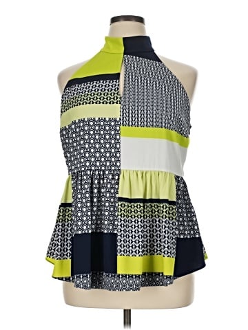 Kaari Blue Sleeveless Blouse (view 1)