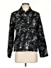 Chico's 100% Polyester Print Black Track Jacket Size Sm (0) - photo 1