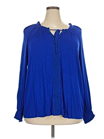 Cable & Gauge Long Sleeve Blouse (view 1)