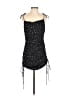 Lioness 100% Polyester Stars Black Casual Dress Size XS - photo 1