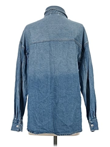 Madewell Denim Boxy Shirt-Jacket in Maspeth Wash (view 2)