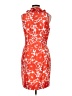 Just... Taylor 100% Polyester Print Orange Cocktail Dress Size 8 - photo 2