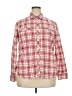 Talbots 100% Cotton Plaid Red Long Sleeve Button-Down Shirt Size 18 - photo 1
