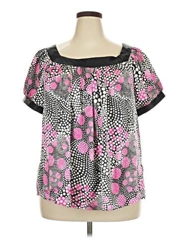 NY Collection Short Sleeve Blouse (view 1)