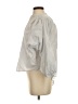 Sundays 100% Cotton Silver 3/4 Sleeve Blouse Size XS (0) - photo 5