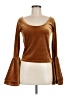 Torn by Ronny Kobo Brown Long Sleeve Top Size M - photo 1