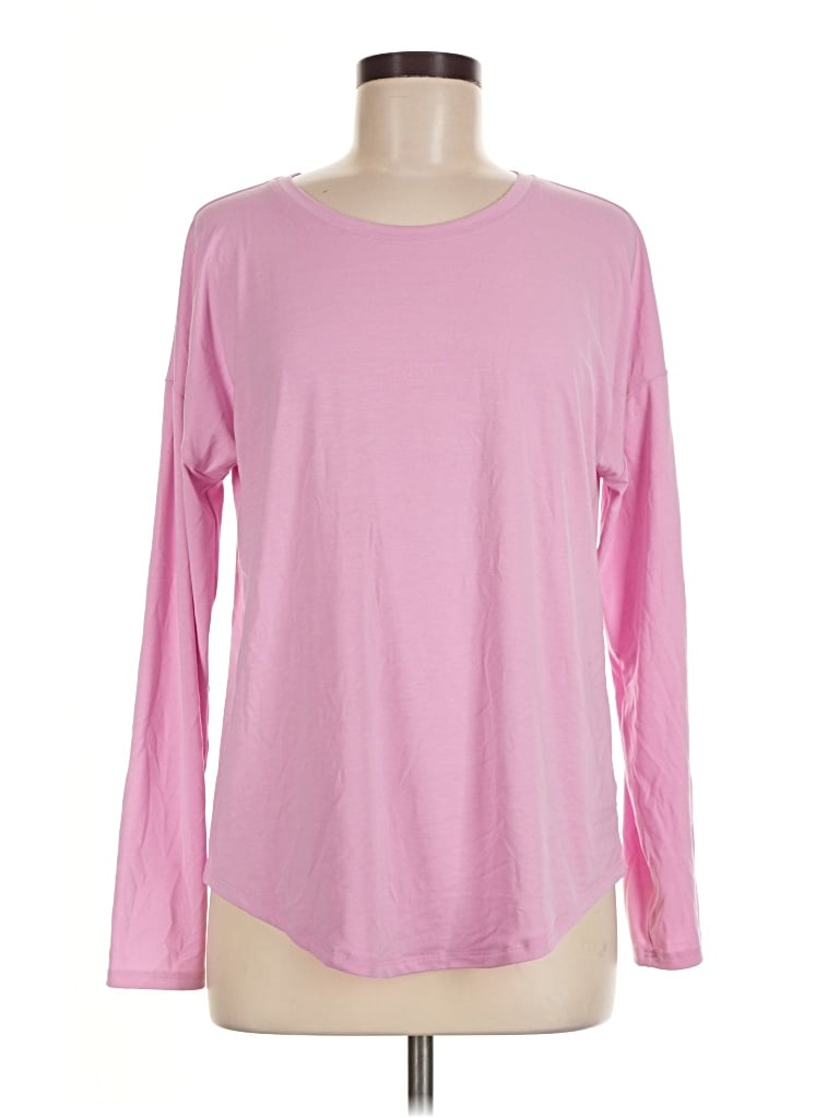 Pre-owned Athleta Long Sleeve T-shirt In Pink