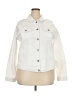 Torrid White Denim Jacket Size 2X Plus (2) - photo 1