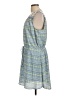 Gap 100% Polyester Print Blue Casual Dress Size L - photo 5