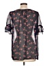 Liz Claiborne 100% Polyester Gray Short Sleeve Blouse Size L - photo 2