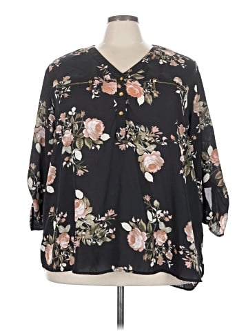 J for Justify 3/4 Sleeve Blouse (view 1)