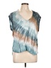 Assorted Brands Tie-dye Teal Short Sleeve Top Size L - photo 1