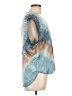 Assorted Brands Tie-dye Teal Short Sleeve Top Size L - photo 4