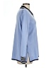 misook 100% Acrylic Color Block Blue Long Sleeve Blouse Size L - photo 4
