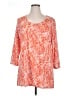 Slinky Brand Orange Long Sleeve Blouse Size XL - photo 1