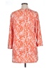 Slinky Brand Orange Long Sleeve Blouse Size XL - photo 2