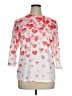 Unbranded Hearts Pink 3/4 Sleeve T-Shirt Size XL - photo 1