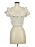 H&M Ivory Short Sleeve Top Size M - photo 2