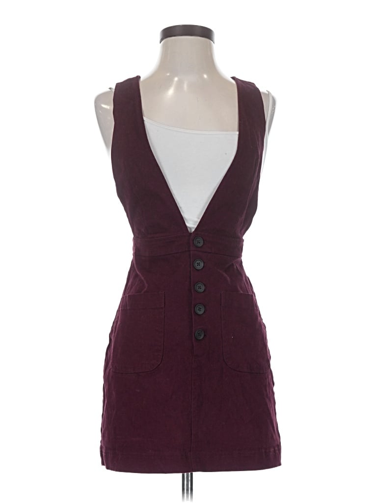 Pre-owned Forever 21 Cocktail Dress In Burgundy