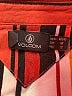 Volcom 100% Viscose Stripes Orange Short Sleeve Blouse Size M - photo 7