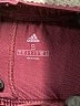 Adidas 100% Polyester Color Block Burgundy Athletic Shorts Size S - photo 3