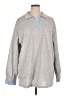 Unbranded 100% Polyester Gray Long Sleeve Blouse Size XL - photo 1