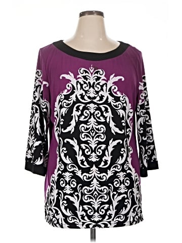 JM Collection 3/4 Sleeve Blouse (view 1)
