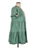 Universal Thread Solid Green Casual Dress Size XL - photo 4
