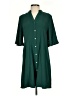 She + Sky 100% Polyester Solid Green Casual Dress Size S - photo 1
