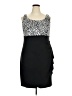 db established 1962 Animal Print Black Cocktail Dress Size 18 - photo 1