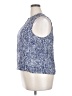 Nic + Zoe Blue Sleeveless Blouse Size XXL - photo 5