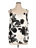 Bar III Ivory Sleeveless Top Size 1X - photo 1