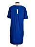 Mango 100% Polyester Solid Blue Casual Dress Size S - photo 2