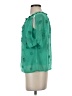 Leifnotes 100% Polyester Green Short Sleeve Blouse Size 2 - photo 5