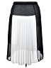 Catherines 100% Polyester Color Block White Formal Skirt Size 1X - photo 2