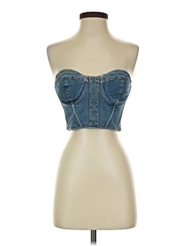 Genetic Denim Tube Top (view 1)