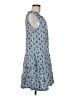 Max Studio 100% Rayon Paisley Blue Casual Dress Size M - photo 4