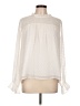 Fashion 100% Polyester Ivory Long Sleeve Blouse Size L - photo 1