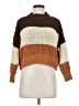 Hazel Moon 100% Polyester Color Block Brown Pullover Sweater Size M - photo 1