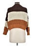 Hazel Moon 100% Polyester Color Block Brown Pullover Sweater Size M - photo 2