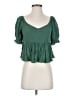 O'Neill 100% Viscose Green Short Sleeve Top Size S - photo 1