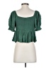 O'Neill 100% Viscose Green Short Sleeve Top Size S - photo 2
